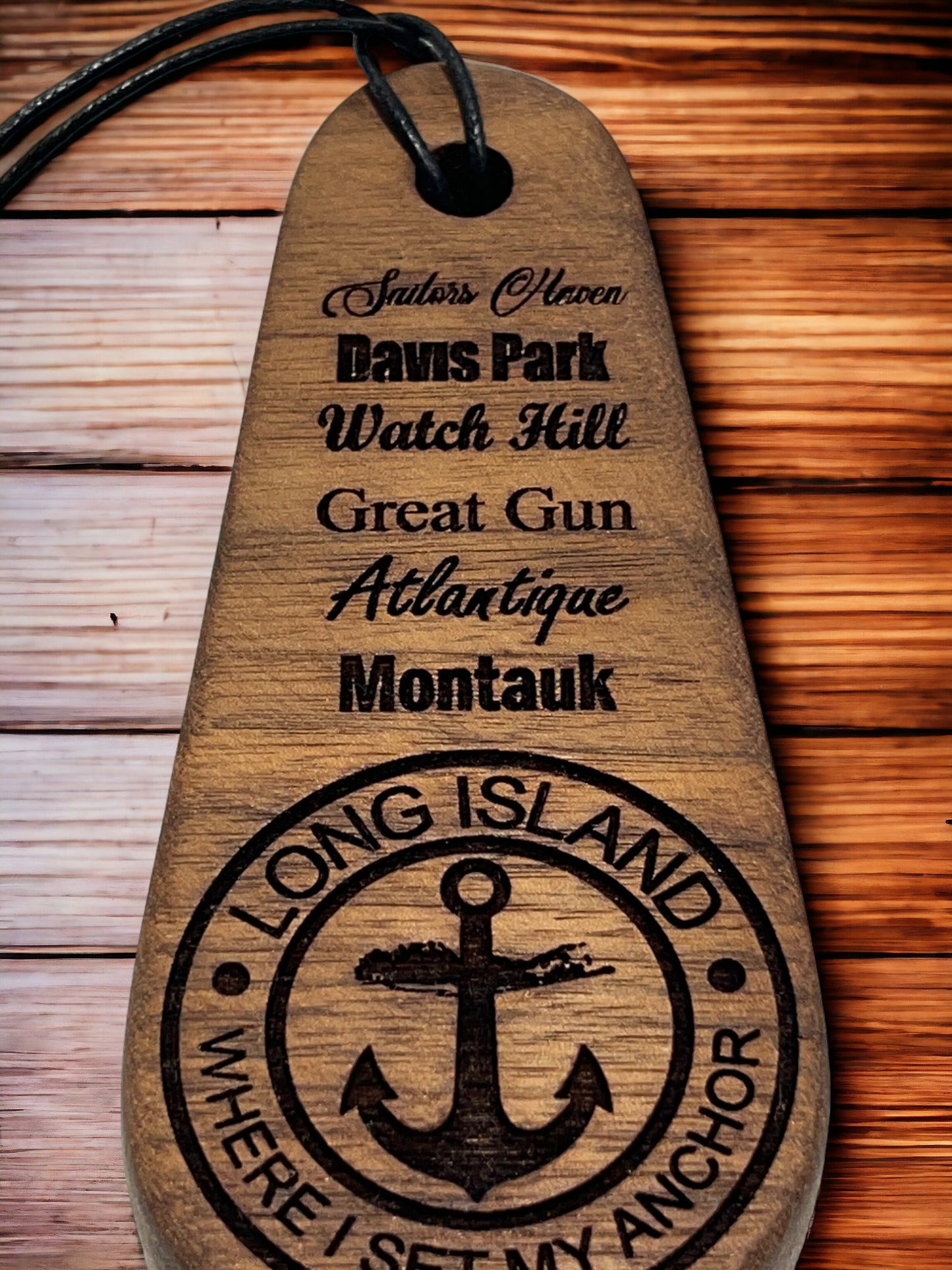 South Shore bottle opener Long Island Anchor (Walnut)