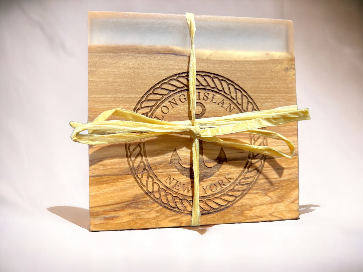 Coasters Long Island Anchor Olive Wood & Epoxy